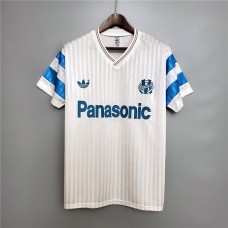 Marseilles 90/91 Home White Soccer Jersey